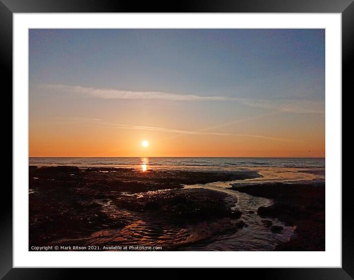 Cumbrian Sunset  Framed Mounted Print by Mark Ritson