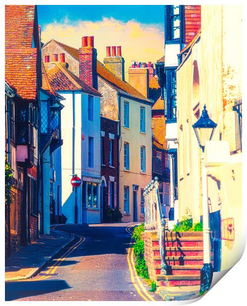 The Streets Of Hastings Print by Chris Lord