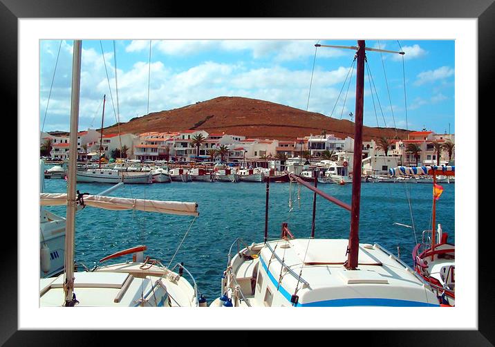 Fornells, Menorca Framed Mounted Print by Tom Gomez
