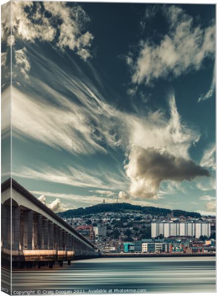 Dundee City - Big Skies Canvas Print by Craig Doogan