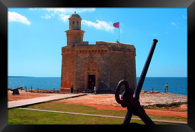 Castell Sant Nicolas Framed Print by Tom Gomez