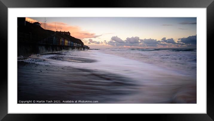 Mundesley beach seafront Framed Mounted Print by Martin Tosh