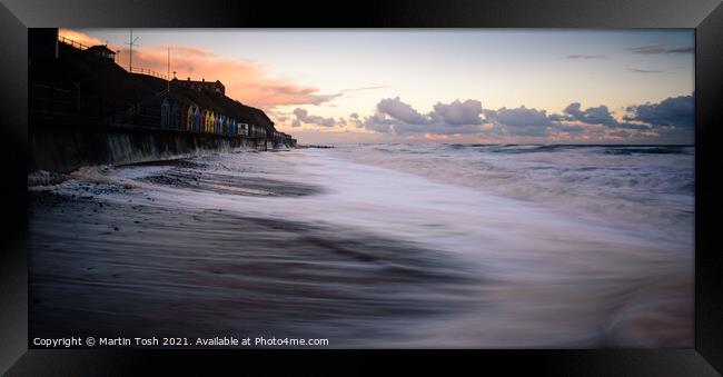 Mundesley beach seafront Framed Print by Martin Tosh