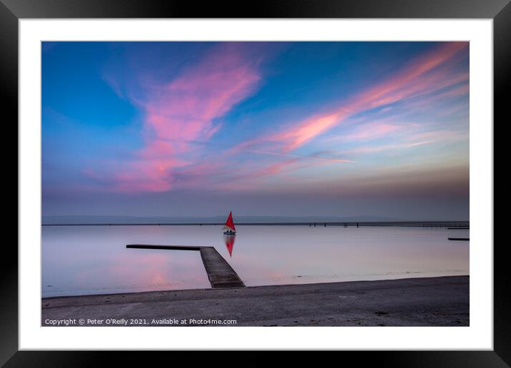 Evening at the Marine Lake, West Kirby Framed Mounted Print by Peter O'Reilly