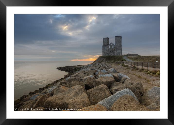 Reculver Towers 2.0 Framed Mounted Print by Yhun Suarez