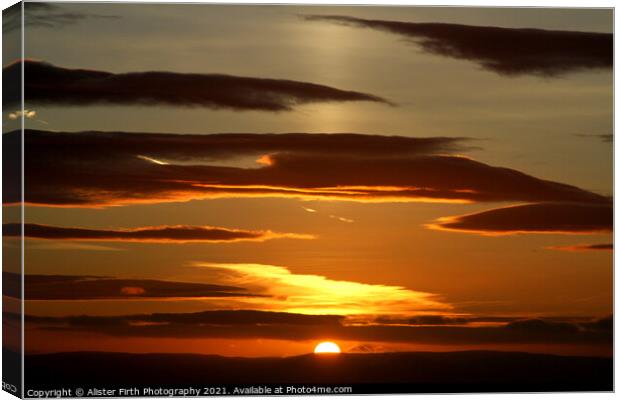 Golden Hour  Canvas Print by Alister Firth Photography