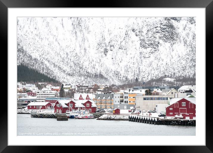 Stokmarknes,Nordland,Norway Framed Mounted Print by Dave Collins