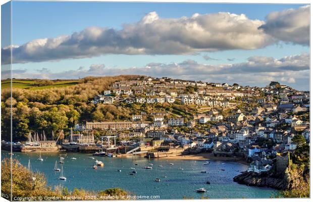 Polruan on the River Fowey, cornwall Canvas Print by Gordon Maclaren