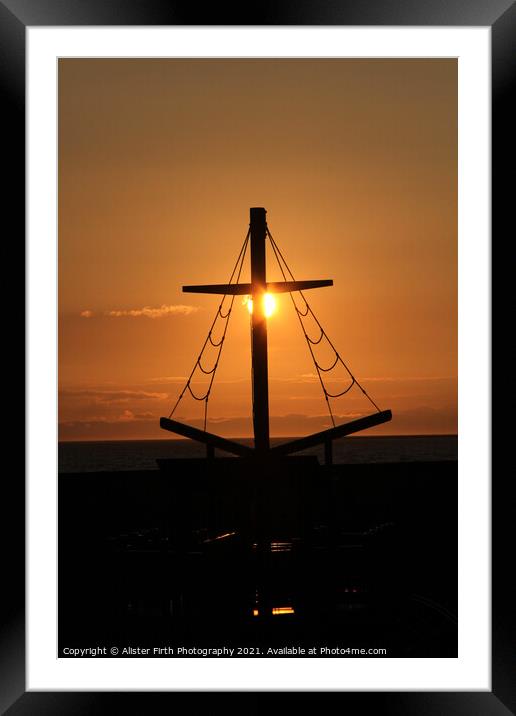 Golden Mast Framed Mounted Print by Alister Firth Photography