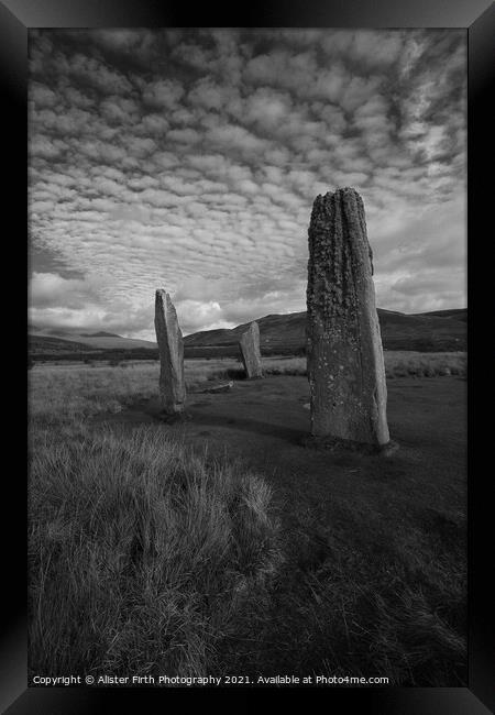 Standing Stones Machrie Moor Framed Print by Alister Firth Photography