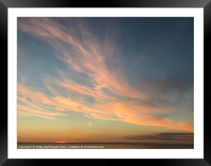 Sky cloud Framed Mounted Print by Philip Nightingale