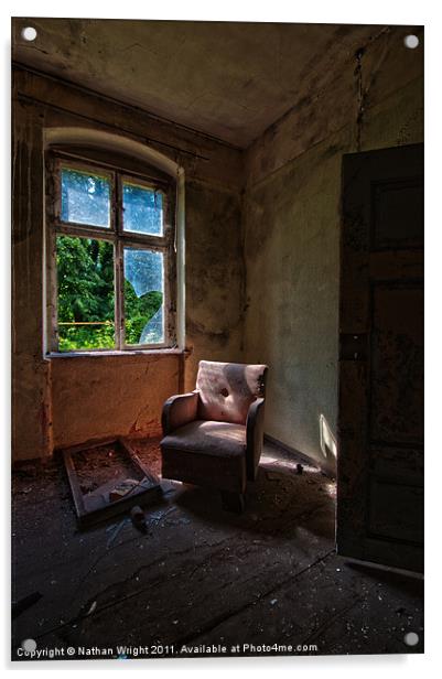 Window sofa door Acrylic by Nathan Wright