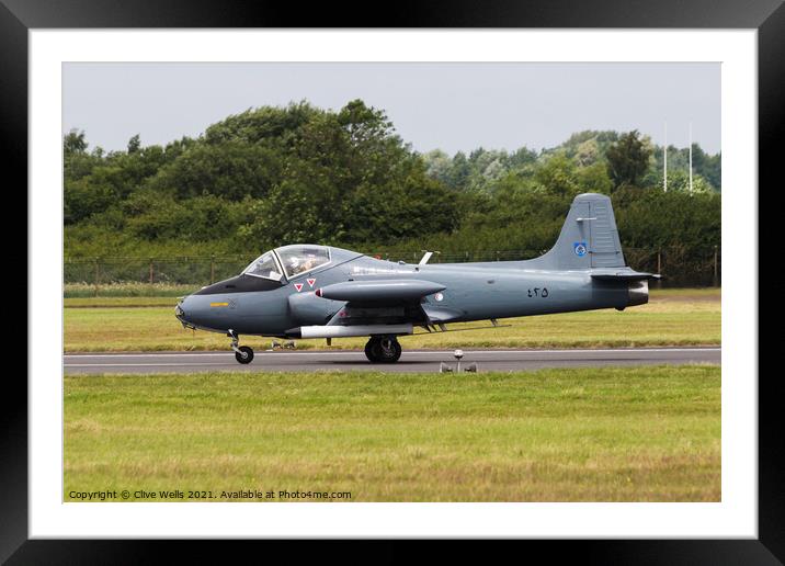 BAC Strikemaster Mk82A Framed Mounted Print by Clive Wells
