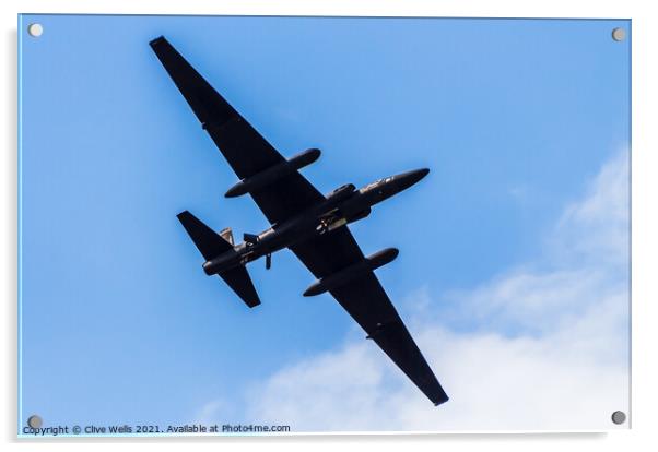 U-2 Dragon Lady Acrylic by Clive Wells