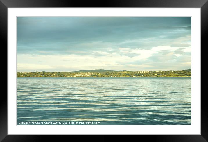 Belfast Lough Framed Mounted Print by Claire Clarke