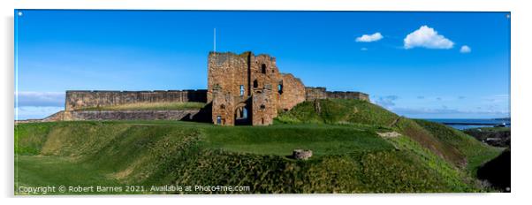 Tynemouth Castle Acrylic by Lrd Robert Barnes