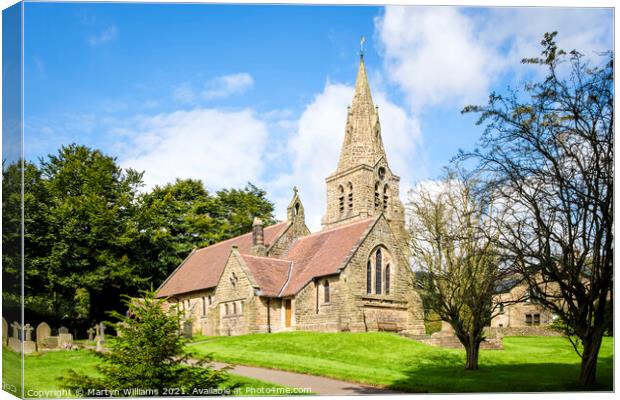 The Holy and Undivided Trinity Church, Edale Canvas Print by Martyn Williams