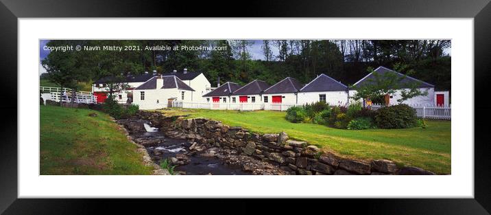 The Edradour Distillery, Pitlochry, Perthshire Framed Mounted Print by Navin Mistry