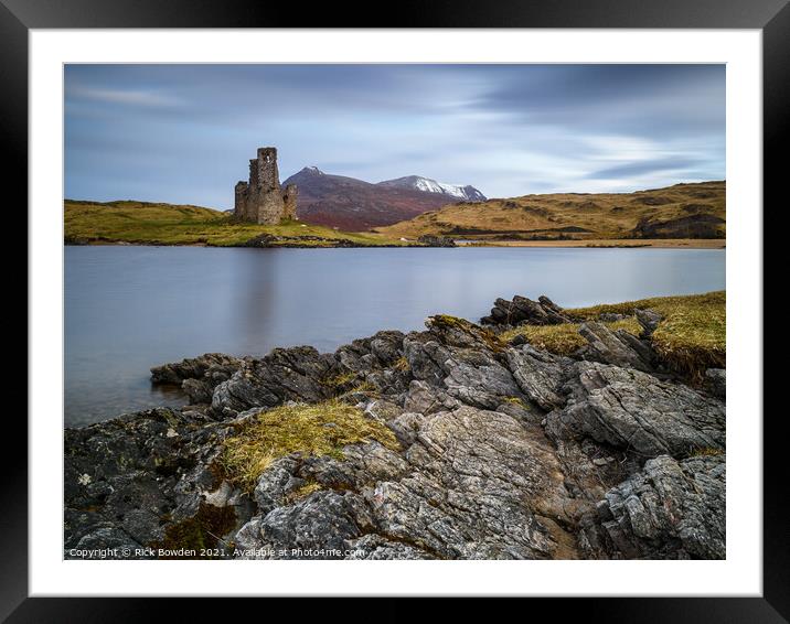 Ardvreck Castle Scotland Framed Mounted Print by Rick Bowden