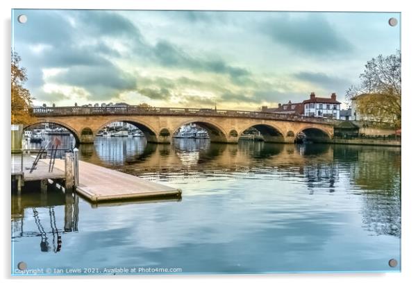 Henley on Thames Bridge Acrylic by Ian Lewis