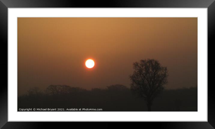 early morning sunrise Framed Mounted Print by Michael bryant Tiptopimage