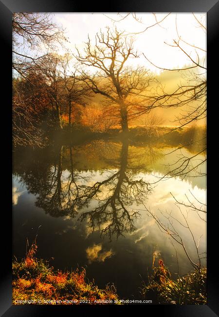 River Reflections Framed Print by Stephen Hamer