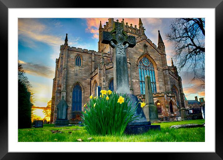 Abbey Easter Sunrise Framed Mounted Print by Keith Rennie