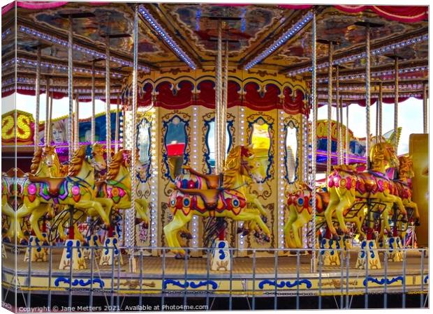 Carousel  Canvas Print by Jane Metters