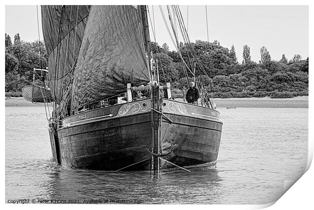 Sailing Barge Pudge  Print by Peter F Hunt