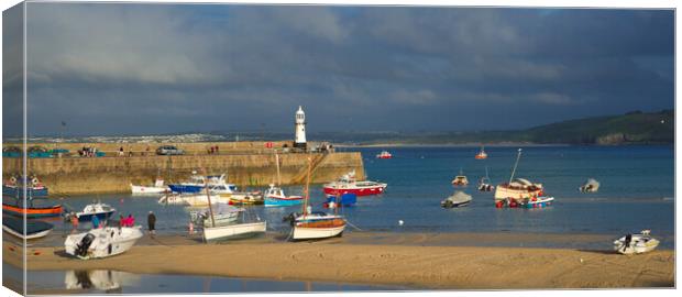 St Ives Harbour, Cornwall Canvas Print by Andrew Sharpe