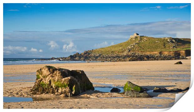 Pothmeor Beach, St Ives, Cornwall Print by Andrew Sharpe