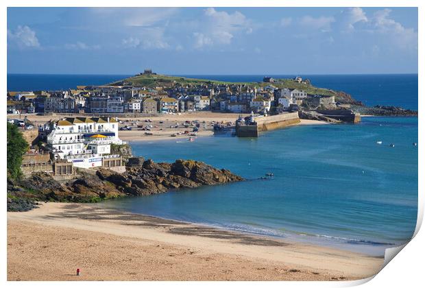 St Ives Harbour, Cornwall Print by Andrew Sharpe