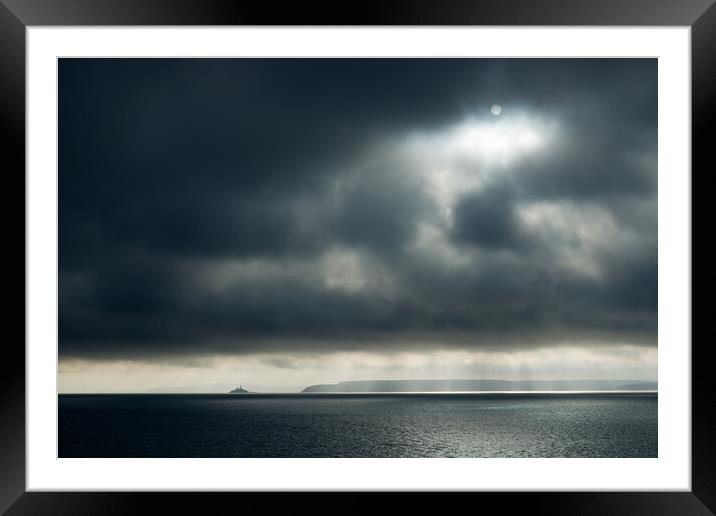 Godrevy Island, Cornwall Framed Mounted Print by Andrew Sharpe