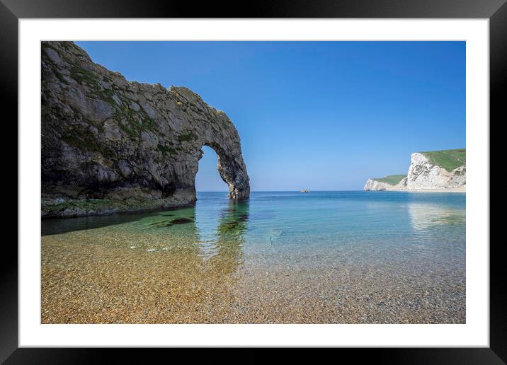 Durdle Door, Dorset Coast Framed Mounted Print by Andrew Sharpe