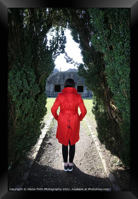 The Red Coat Framed Print by Alister Firth Photography