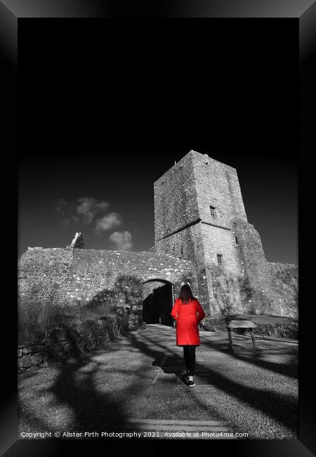 The red coat Framed Print by Alister Firth Photography