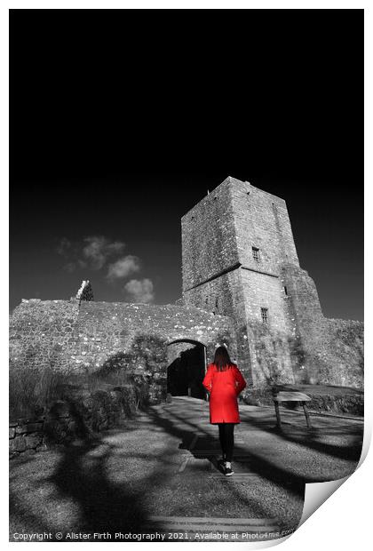 The red coat Print by Alister Firth Photography