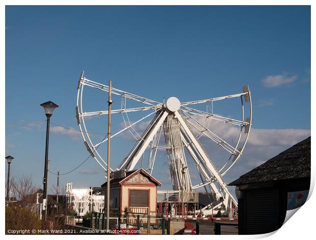 A Big Wheel Ideal for Social Distancing. Print by Mark Ward