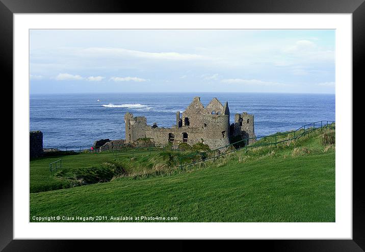 Dunluce Castle Framed Mounted Print by Ciara Hegarty