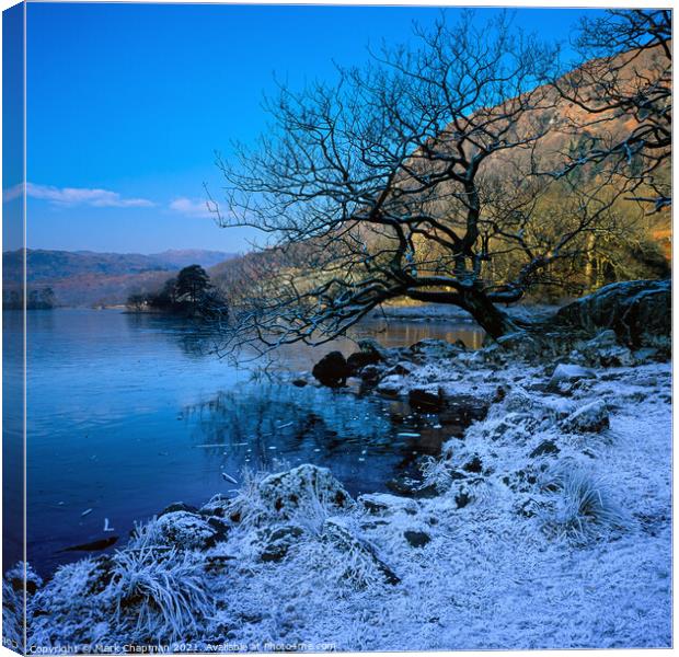 Rydal water in Winter, Cumbria Canvas Print by Photimageon UK