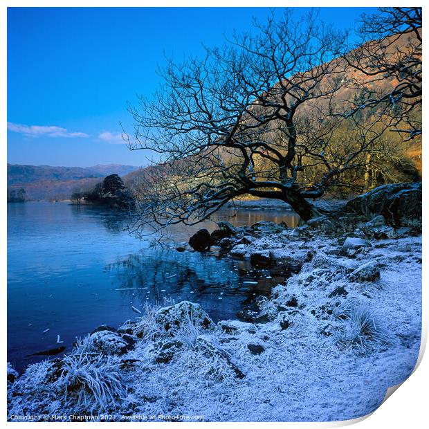 Rydal water in Winter, Cumbria Print by Photimageon UK