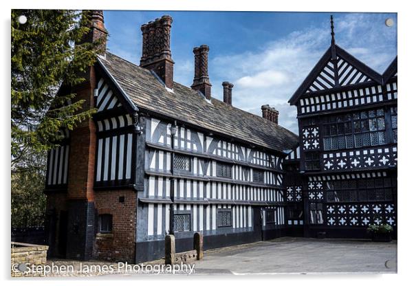 A Timeless Tudor Scene Acrylic by Stephen Hollin