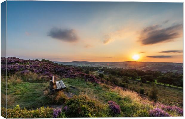 Yorkshire Sunset Canvas Print by chris smith