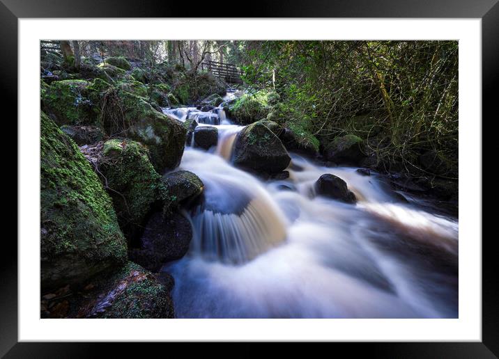 Enchanting Wyming Brook Framed Mounted Print by Andrew Sharpe