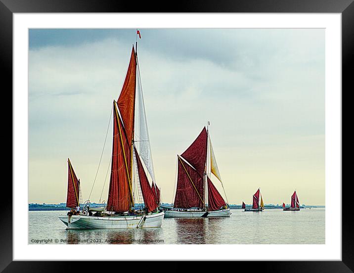 Sailing Home Framed Mounted Print by Peter F Hunt