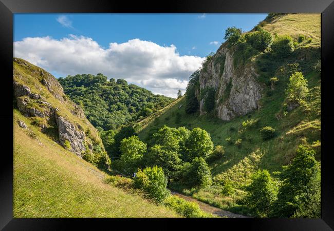 Summer in Dovedale, Peak District, England Framed Print by Andrew Kearton