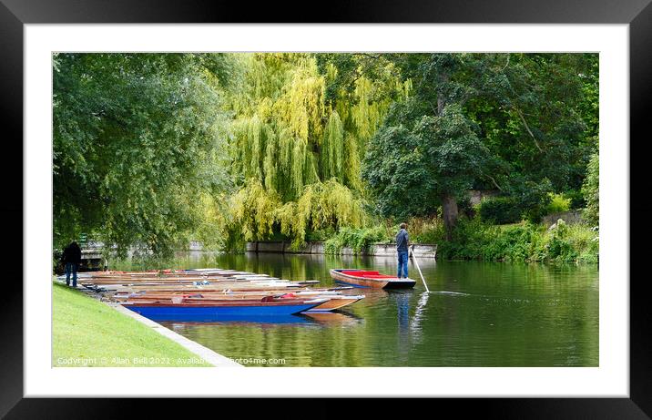 Going Punting Framed Mounted Print by Allan Bell