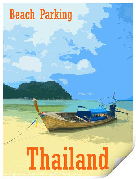 Travel Poster Digital Art - Thailand Print by Dave Collins