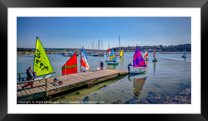 Yarmouth Sailing Club Framed Mounted Print by Wight Landscapes
