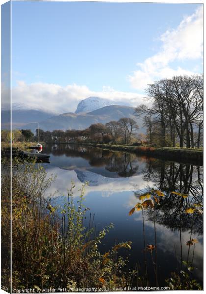 The Caledonian Canal & Ben Nevis Canvas Print by Alister Firth Photography